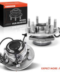 2 Pack Front Wheel Bearing And Hub Assembly With ABS For Chevy GMC And Cadillac 6 Lug RWD Vehicles 1999-2013 Silverado