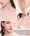 Crystal Rondelle Spacer Beads Kit 1200 Pieces In 6mm 15 Bright Colors shown in jewelry examples like necklaces and earrings.