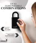 Weather Resistant Hanging Key Safe Lock Box For Realtors Real Estate Pros And Vacation Rentals Resettable Combination Secure Key
