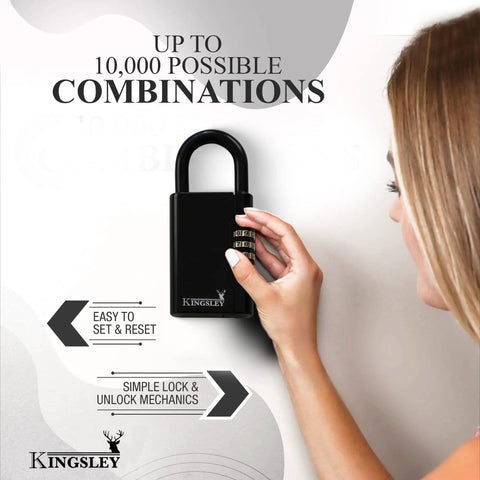 Weather Resistant Hanging Key Safe Lock Box For Realtors Real Estate Pros And Vacation Rentals Resettable Combination Secure Key