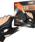 Fathers Day Gift For Dad And Husband LED Flashlight Gloves With Handy Fingerless Design Battery Powered Cool Gift For Men