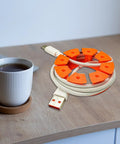Slick Multi Layer Cable Management Box keeps your entire workspace and kitchen counter totally tangle free durable wire cover with flexible guide channel.