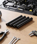 High Temp Automotive Vacuum Lines Kit Withstands 43 PSI And Extreme Heat To Stop Melting Cracking For Easy Tool-Free Diy Engine Bay Upgrades, black hoses