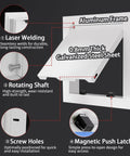 Tough As Nails White Attic Access Panel 6X18 Inch Metal Recessed Ceiling Hatch showcasing aluminum frame and features.
