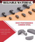 Half Moon Woodruff Key Set 205 Pcs Carbon Steel Assortment Kit With 12 Sizes for Mechanical Fasteners detail display