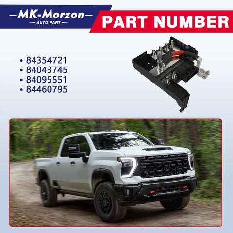 Engine Compartment Fuse Block 84354721 84460795 For Chevy Silverado Gmc Sierra 1500 2500 HD 3500 HD 2017 To 2019 close-up view.
