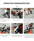 Operation demonstration of Hella Reliable Electric Pipe Threader And Portable Tapping Machine 110V 230V Heavy Duty Pipe Cutter.