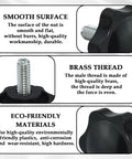 Slick Black Star Hand Knobs 4 Pack Featuring 1/4 20 Thread Solid Build with brass thread and eco-friendly materials for easy install.