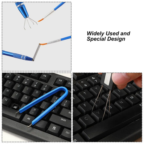 12 Pack Keyboard Lube Switch Puller Kits With Key Cap Remover Tools For Mechanical Keyboards, IC Chip Puller, Wire Shaft