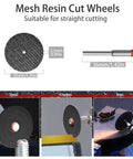 Ultimate 106Piece Cutting Discs Set For Rotary Tools And Grinders With Resin Cut Off Wheels HSS Circular Saw Blades Diamond Cutting Wheel
