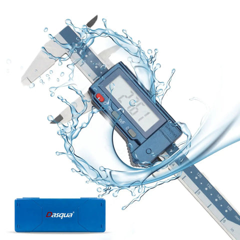 6 Inch Digital Caliper Stainless Steel IP54 Rated With Large LCD Screen And mm Fraction Conversion in protective case