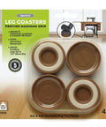 Non Slip Furniture Caster Cups Floor Protectors For Furniture Feet Set Of 4 Round One And Three Quarters Inch Caramel Finish