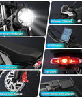 High Power 1500W Fat Tire Electric Bike For Adults with features like removable battery, LCD display, headlight, and dual brakes