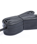 All Purpose 700X35C To 43C Bike Inner Tube With Schrader Valve coiled for easy install, shown on a white background.