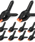 Heavy Duty Balloon Arch Clips Set, 10 Pcs 4.5 Inch Plastic Spring Clamps For Arch Backdrops, Photo Booth, Woodworking, Crafts, And Decor, Durable Nylon Spring Grips For Indoor Outdoor Use, Black