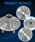 Pair Front Wheel Hub Assembly 44600-S47-000 For Honda CR-V 1997-2001 And Prelude 1997-2001 Front Left And Right Hubs OE Quality