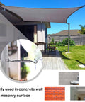 Heavy Duty Stainless Steel Eye Bolt Anchors For Walls, Concrete And Brick, canopy installation, outdoor setting, M6 size, 4 pack.