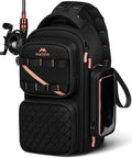 Women's Fishing Sling Bag With Lure Rod Holder And Phone Pouch Waterproof 3600 Tackle Backpack With Removable Bait Binder