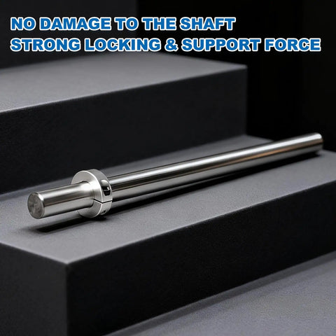 Set of Shaft Collars One Half Inch Bore, One Inch Outer Diameter, Five Sixteenth Inch Height, Carbon Steel, Silver Finish, Pack of Four, Great Gear for Wheelbarrows, Industrial Machinery, Tools and DIY Projects on steel shaft