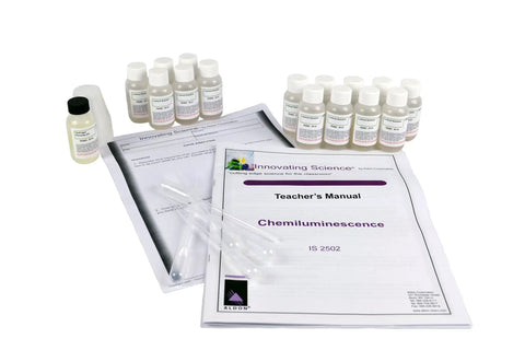 Chemiluminescence Chemistry Demo Kit With Luminol And Hydrogen Peroxide For Hands-On Classrooms, Supplies For 15 Student Groups
