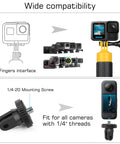 Wide compatibility diagram for Floating Hand Grip With Mini Tripod Stand For Action Cameras Waterproof Pole Mount Underwater Monopod