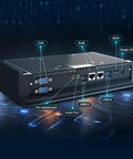 Built Like A Tank 10.1 Inch Industrial Panel PC connectors including USB, HDMI, RS232 ports for versatile connectivity.