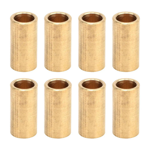 8 Pcs Bronze Bushing Copper Sleeve Wear Resistant High Load Capacity For Electrical Equipment Household Equipment Printing Machinery And Machine Tools No Lubrication Required For High Speed Sliding