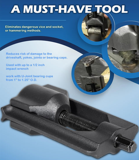 Beefy Heavy Duty U Joint Removal Tool 10105 U Joint Puller Universal Joint Extractor And Press Tool for Auto Trucks and Cars