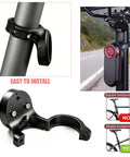 Universal Seatpost Bike Mount for Varia Radar RTL510 RTL515 RVR315 RearVue 820, shown installed on a round seatpost, easy install
