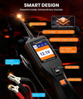 Power Circuit Tester For 12V 24V Automotive Systems All In One Electrical Diagnostic Tool with display and battery clip