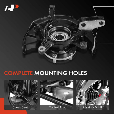 Front Left And Right Steering Knuckle And Wheel Bearing Hub Assembly For Toyota Camry 1997 1998 1999 2000 2001 3.0L V6 with mount holes