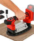 Handheld Tile Vibration Tool With 220mm Leveling Head 9 Speed Adjustable Suction Cup Automatic Tiling Vibrator in use