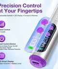 Cordless Electric Nail Drill For Acrylic Gel Dip Powder Polish With LED Display showing speed and control buttons