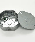 4 Inch Octagon Electrical Box With Three Eighth Inch Knockouts Cover UL Listed Galvanized Steel Junction Box For Ceiling Or Wall Installations