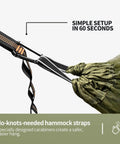 Lightweight One Person Hammock With Mosquito Net Easy Setup Portable Camping Hammock For Hiking Backpacking Travel Festivals