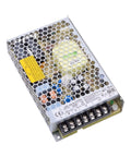 Ultra Slim 150W 24V 6.5A Enclosed Power Supply For 1U Rack Mount Wide 85-264VAC Input With 115/230VAC Select High Efficiency 89 Percent Space Saving Industrial Automation Controller Power Unit, metal grille top view