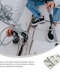 Heavy Duty 316 Stainless Steel Mirror Polished Yacht RV Door Hinges Two Pack Thickened Butt Cabinet Hinges For Marine Deck