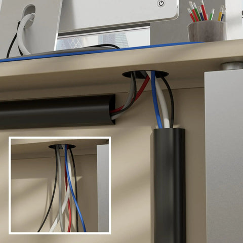 TV Wire Hider Cord Cover For Wall Mount TV Half Round Cable Raceway with hinged lid managing desk cables