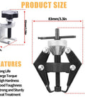 Battery Terminal And Wiper Arm Puller Tool, Heavy Duty Post Clamp Removal Device For Battery Posts And Windshield Wiper Arms