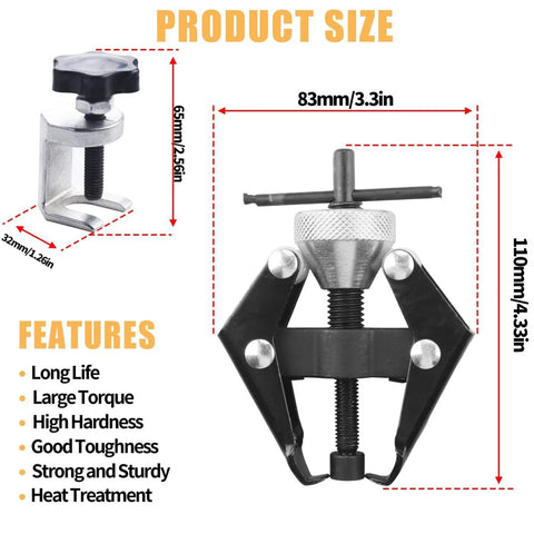 Battery Terminal And Wiper Arm Puller Tool, Heavy Duty Post Clamp Removal Device For Battery Posts And Windshield Wiper Arms