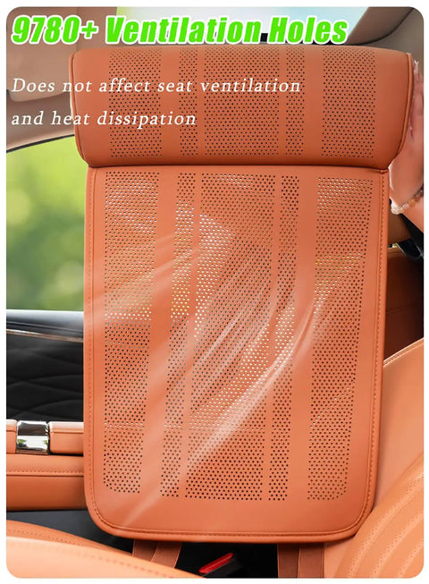 Ultimate Leg Support Cushion For Mini John Cooper Works Electric 2025 With Premium P U Leather And Ergonomic Design showcases ventilation holes.