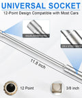 16mm Magnetic Spark Plug Socket Set With Swivel Head Thin Wall Three Eighths Inch Drive 12 Point Design Magnetic Tip