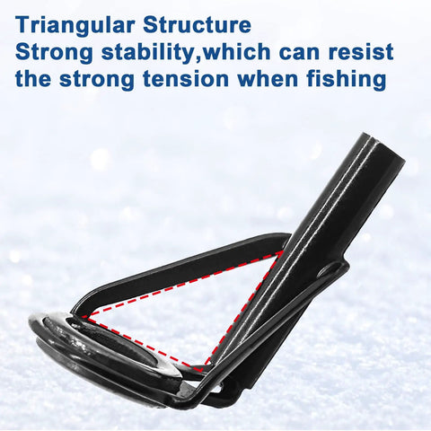 8 Piece Fishing Rod Tip Repair Kit With Stainless Steel Frame And Wear Resistant Ceramic Rings For Quick Fixes And Long Lasting Durability Includes Sizes 1.8x6 2.0x6 2.2x6 1.8x8 2.0x8 2.2x8 2.4x8 2.6x8 triangular rod tip guide with ceramic ring