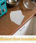Mica Insulation Sheet 10 Pack For Microwave And Oven Repair Heat Resistant Fireproof Dielectric Board on kitchen counter