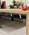 Beefy Heavy Duty Concealed Soft Close Lift Table Drawer Slides Side Mount Black Cold Rolled Steel under kitchen counter