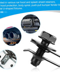 50 Piece Automotive Body Bolts And U Nut Clamp Kit With Metal Bumper Fender U Nut Retainers for hood splash shield cover