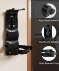 5 Pack Fire Extinguisher Mount Brackets 5 Lb Metal Strap Holder on wall with quick release clasp and rust-proof material