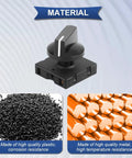 Four Pack Rotary Switches Rated 13 Amps At 125 Volts And 10 Amps At 250 Volts with heavy duty plastic and copper construction.