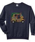 Dope Urdu Truck Art Adult Sweatshirt With Fresh Lahore Karachi Cultural Design Comfy Heavyweight Pullover featuring colorful truck art.