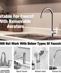 Faucet types compatible with Brass Quick Connector For Sink Faucet To Garden Hose Adapter Snap Coupling With 360 Degree Rotation